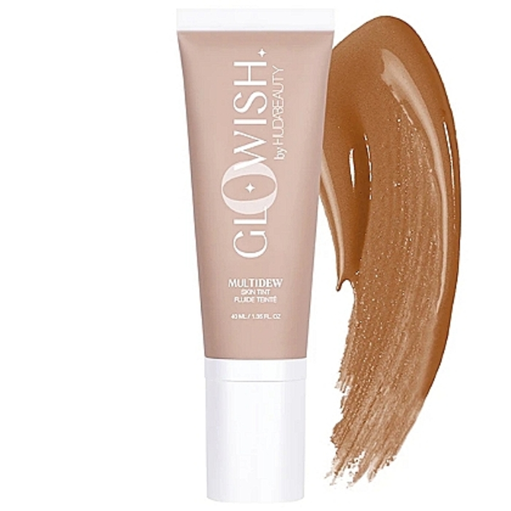 GloWish Multidew Skin Tint Foundation by HUDA BEAUTY ~ 09 Extra Tan